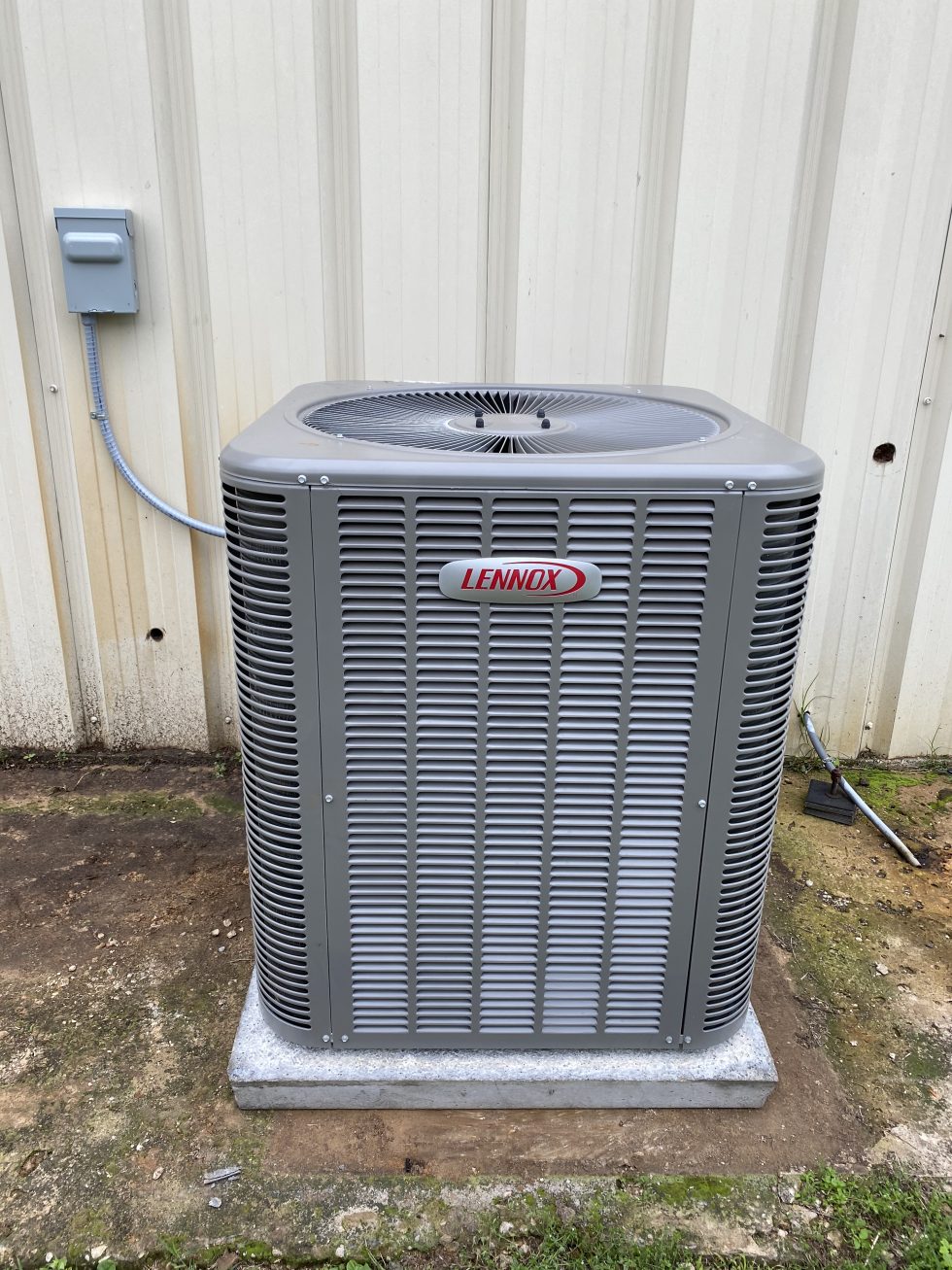 3 ton split cooling with 3-ton air handler, Lennox. Gravely Door ...