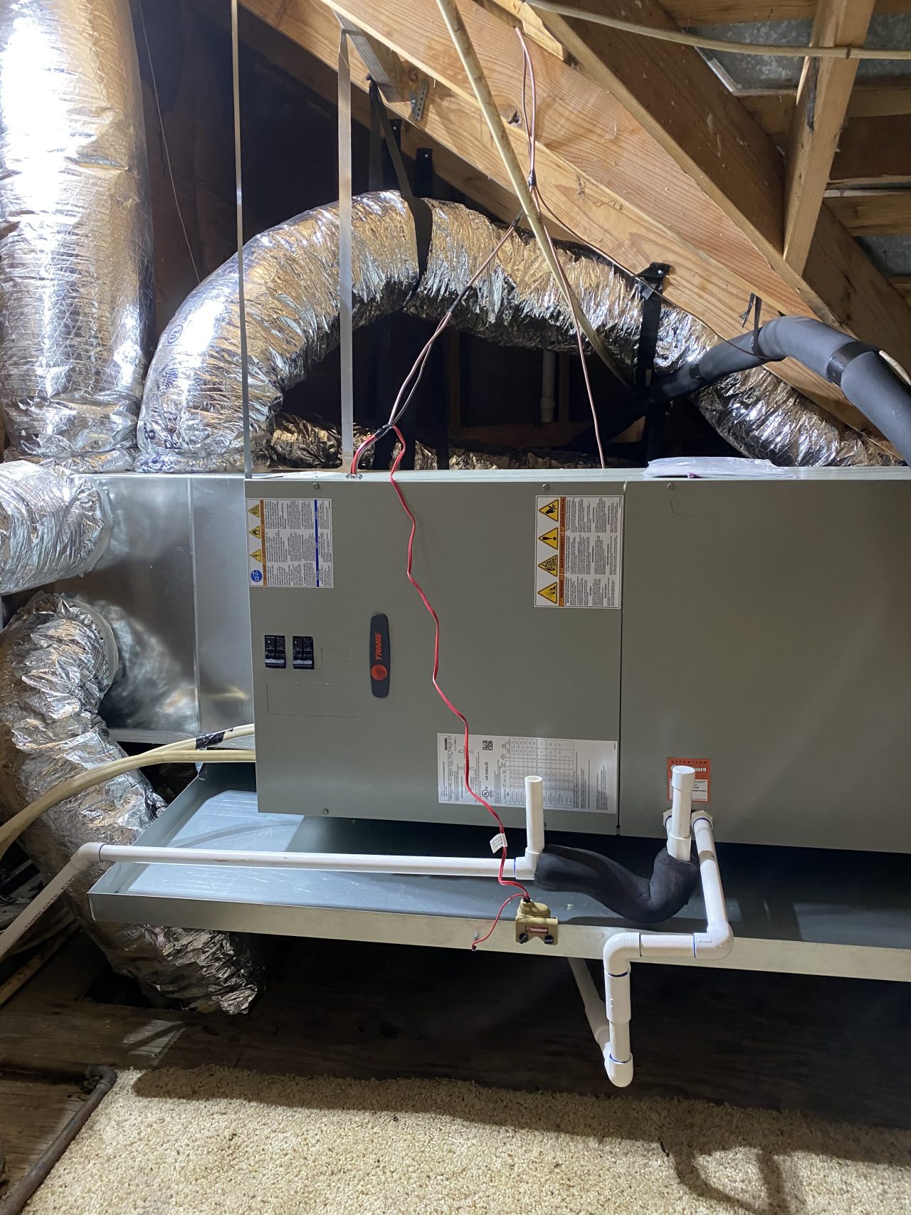 4 Ton Split Cooling XR14 With 4-ton Air Handler TEM6 TRANE. Oak Point ...