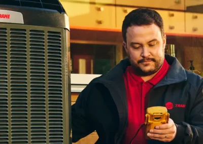 Smart and sustainable Designed for the new, more eco-friendly R-454B refrigerant, Trane air conditioners help contribute to a greener future.